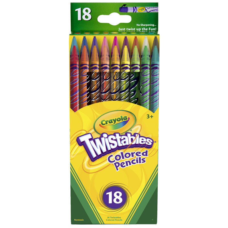 Twistables Colored Pencils, 18 Count