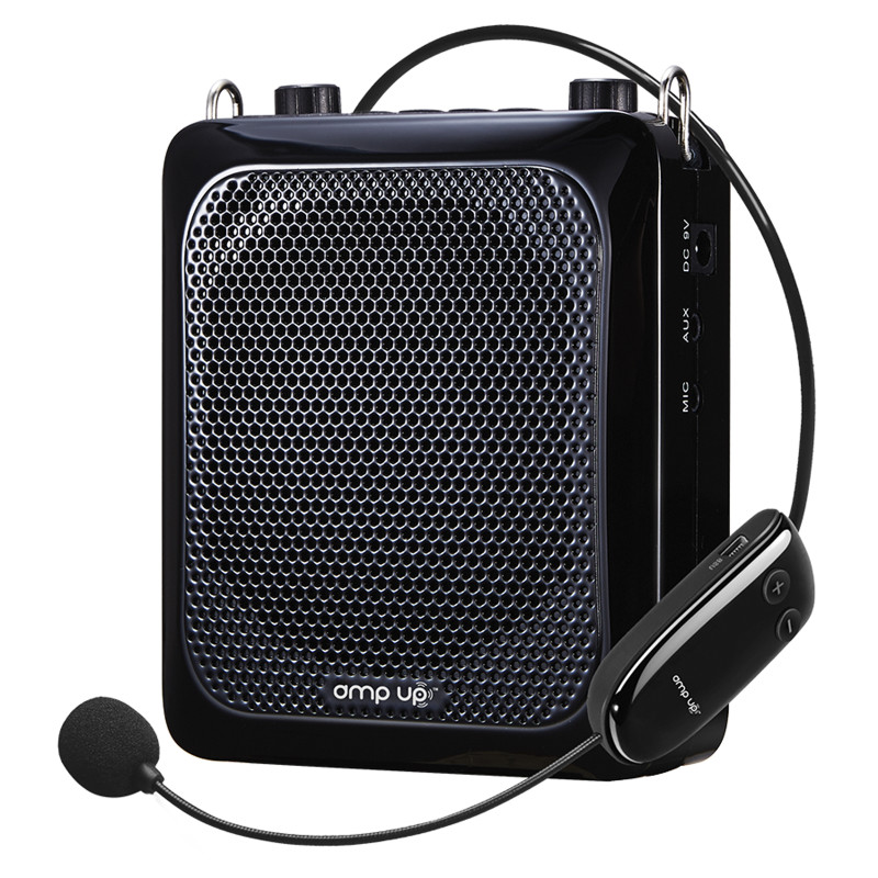 Amp-Up Personal UHF Voice Amplifier with Wireless Microphone &ndash; up to 40 Channels without Interference!