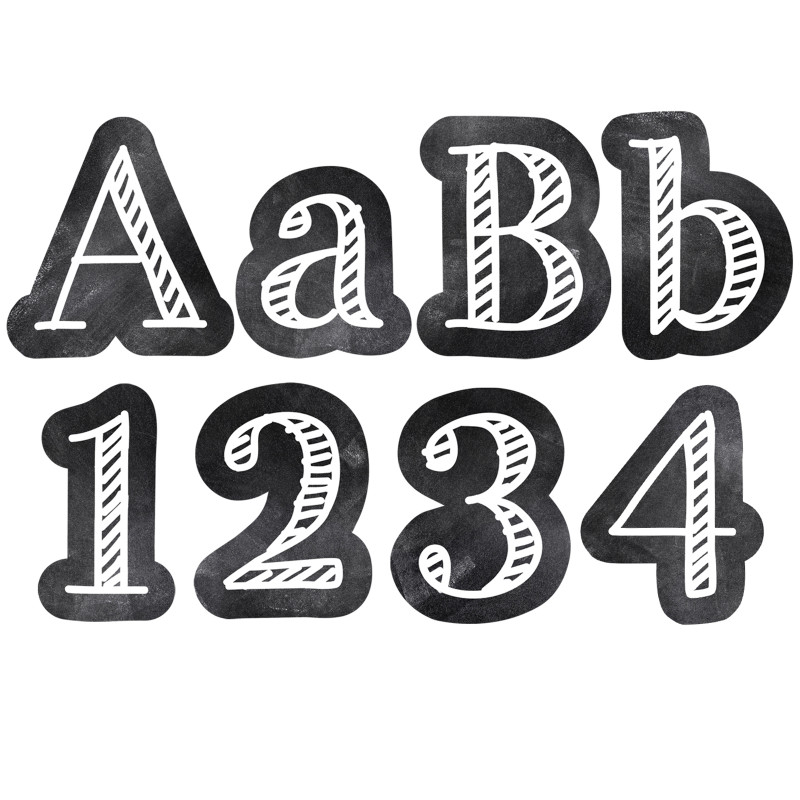 Chalk It Up! Chalkboard 4'' Designer Letters