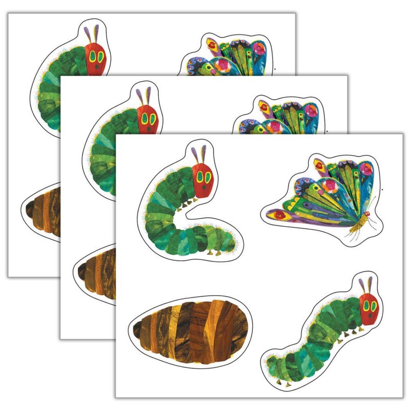 The Very Hungry Caterpillar Cut-Outs Grade PK-8, 48 Per Pack, 3 Packs