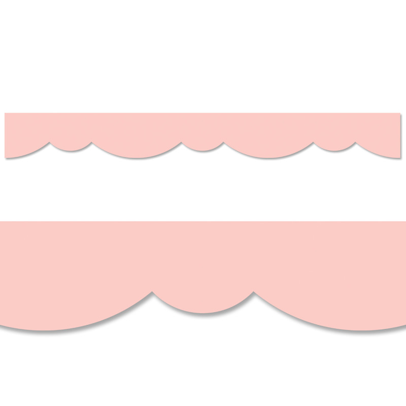 Blush Stylish Scallops EZ Border, 48 Feet