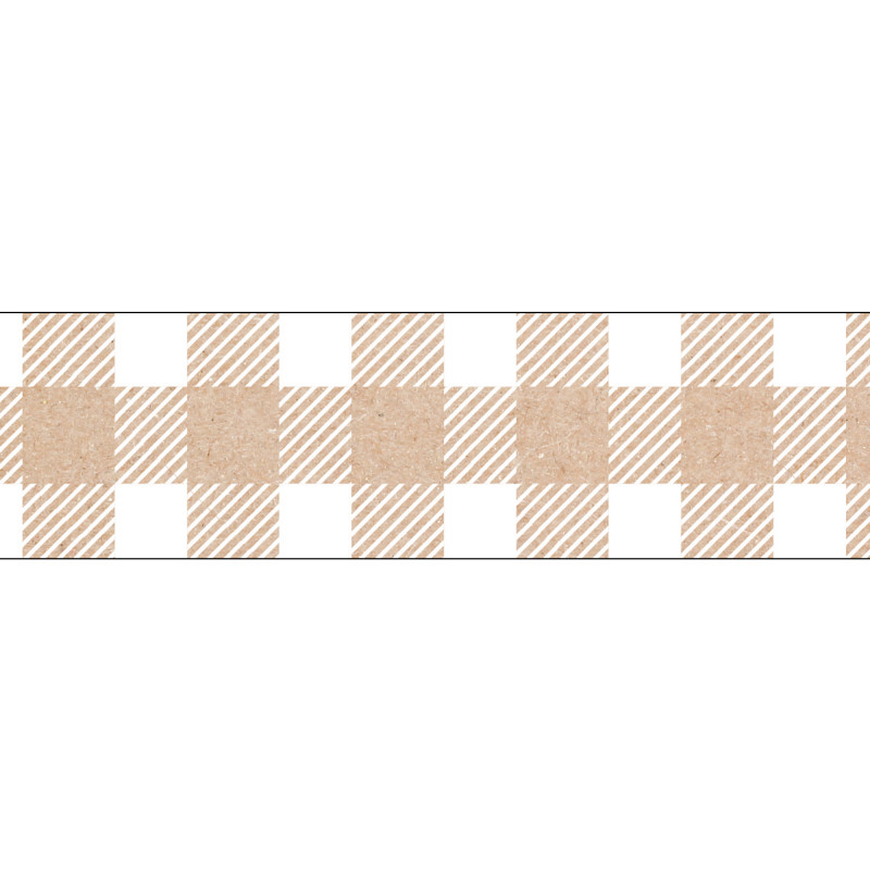Krafty Pop Kraft Buffalo Check EZ Border, 48 Feet
