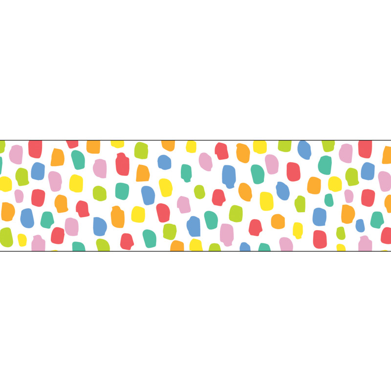 Core Decor Colorful Messy Dots EZ Border, 48 Feet