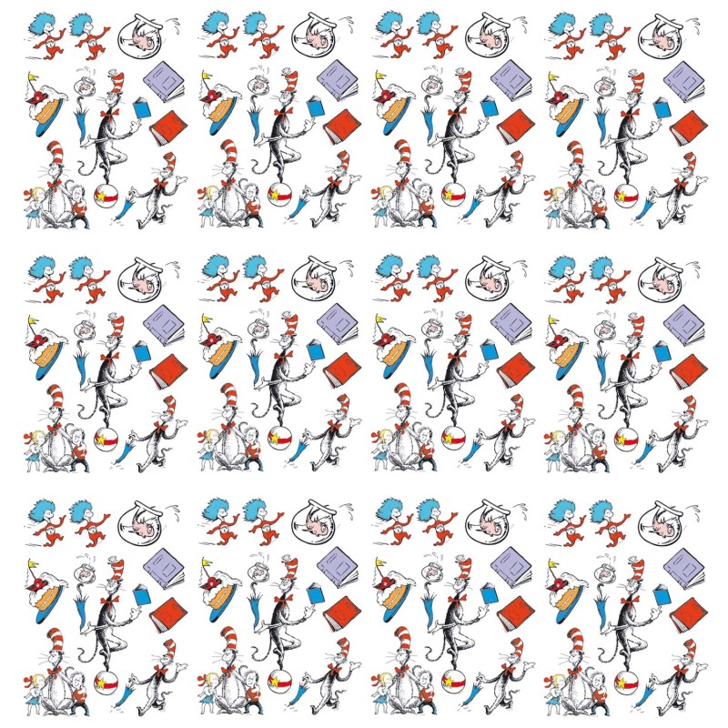 Cat in the Hat Characters Window Clings, 12 Sheets