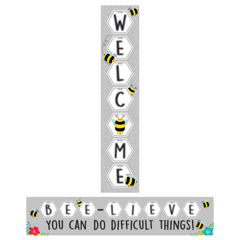 Busy Bees Double-Sided Welcome Banner, 39'' x 8''
