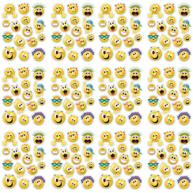 Emoticons Window Clings, 12 Sheets