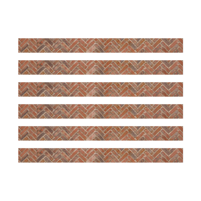 Curiosity Garden Brick Extra Wide Deco Trim, 37 Feet Per Pack, 6 Packs