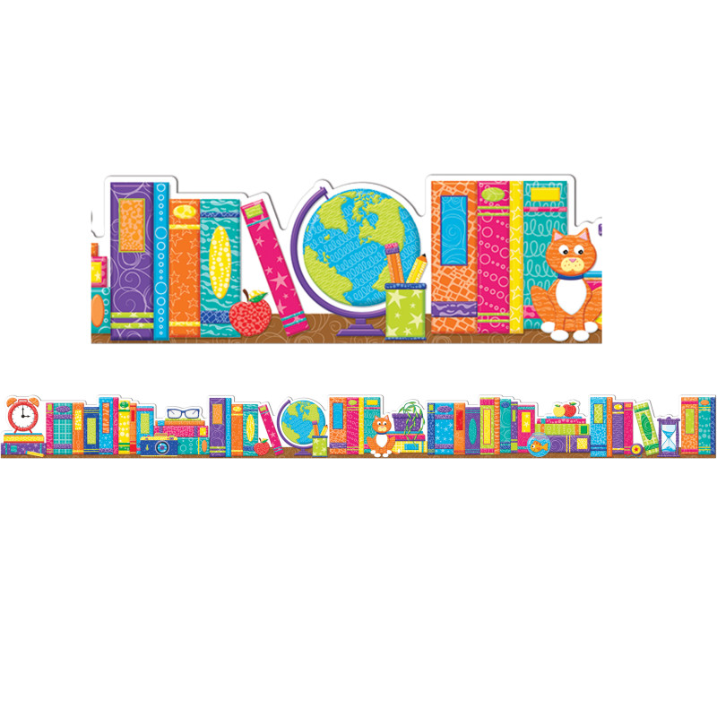 Color My World Books Extra Wide Deco Trim, 37 Feet