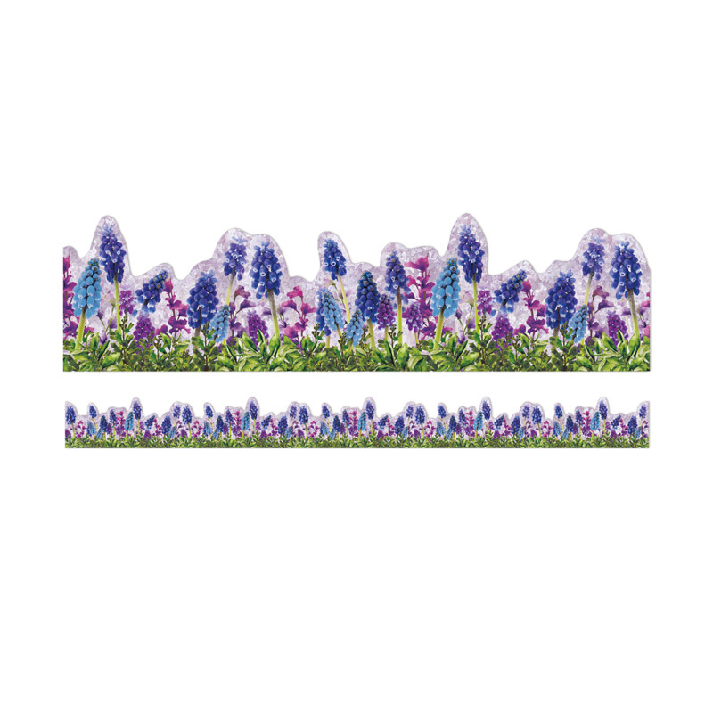 Curiosity Garden Die-Cut Floral Extra Wide Deco Trim, 37 Feet