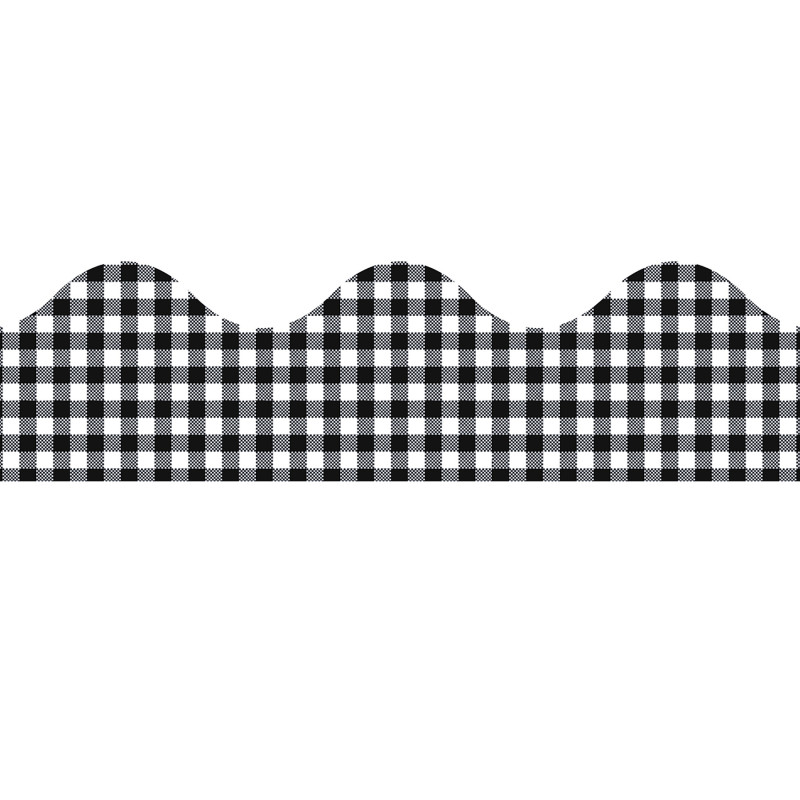 Gingham Extra Wide Deco Trim, 37 Feet