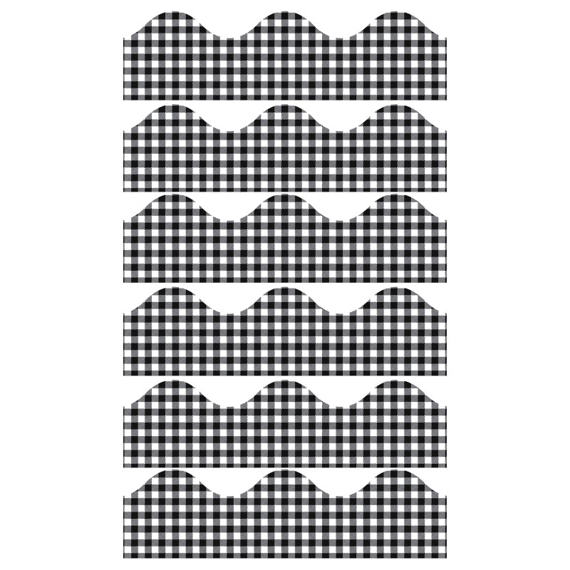 Gingham Extra Wide Deco Trim, 37 Feet Per Pack, 6 Packs