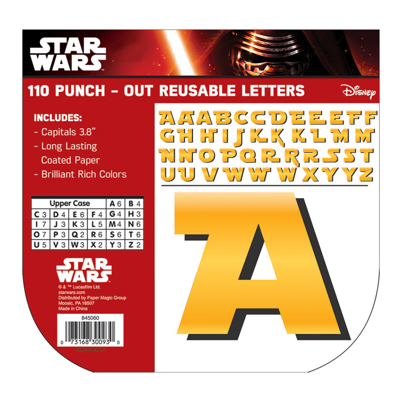 Star Wars Deco 4'' Letters, 110 Characters