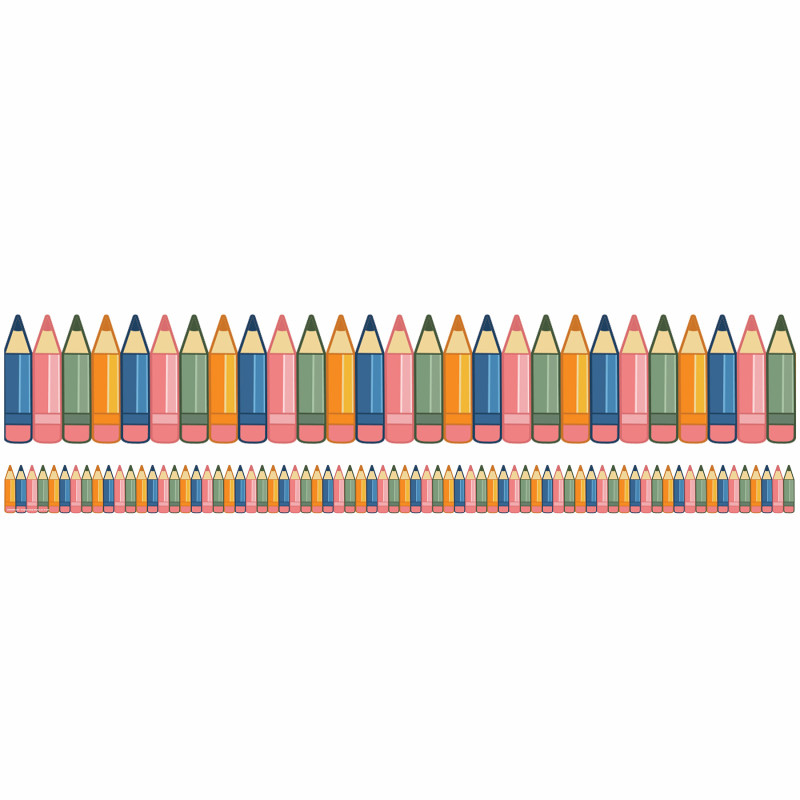 Diecut Pencils Deco Trim, 37 Feet