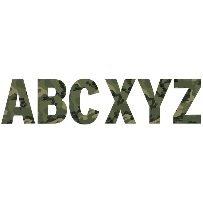 Classic Camo 7'' Deco Letters, 129 Pieces