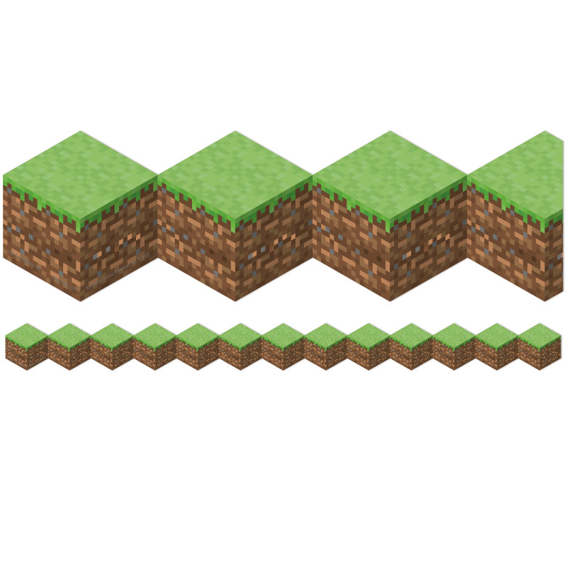 Minecraft Die-Cut Blocks Extra Wide Trim, 37 Feet