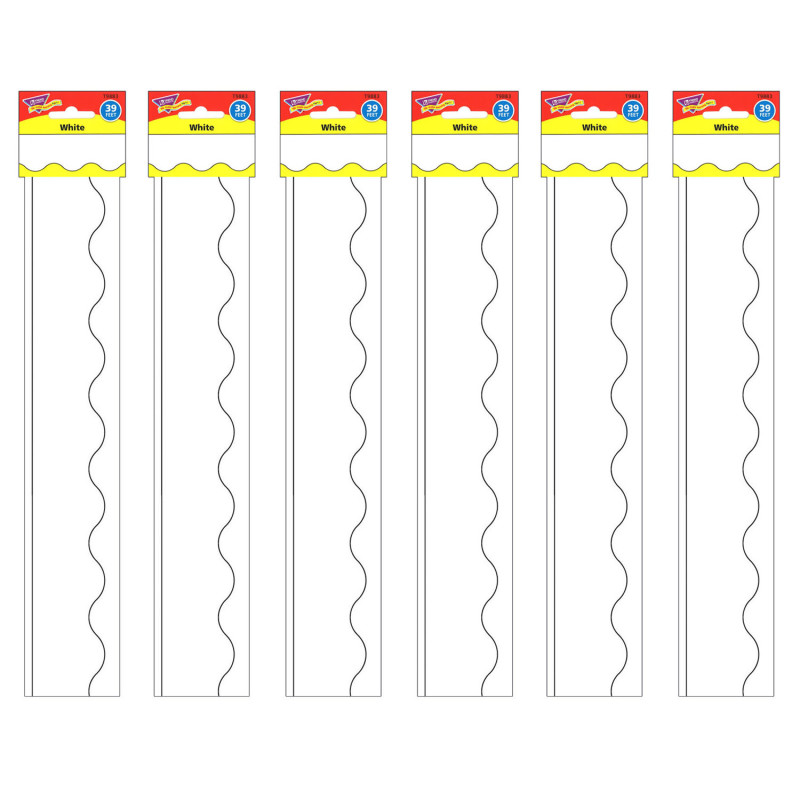 White Terrific Trimmers, 39 Feet Per Pack, 6 Packs