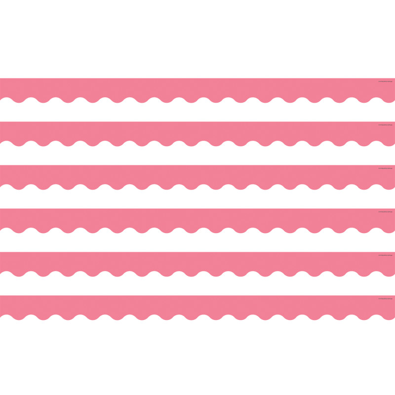 Light Pink Scalloped Border Trim, 35 Feet Per Pack, 6 Packs