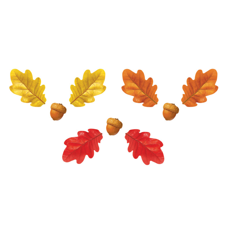 Fall Oak Leaves & Acorns Classic Accents Va. ack, 108 ct
