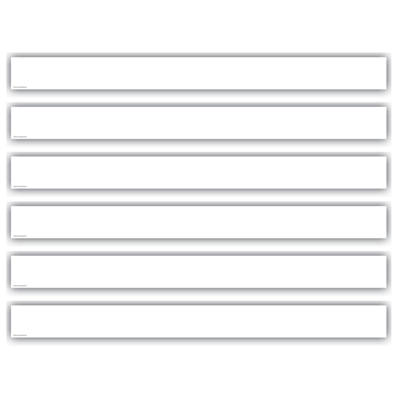 White Straight Border Trim, 35 Feet Per Pack, 6 Packs