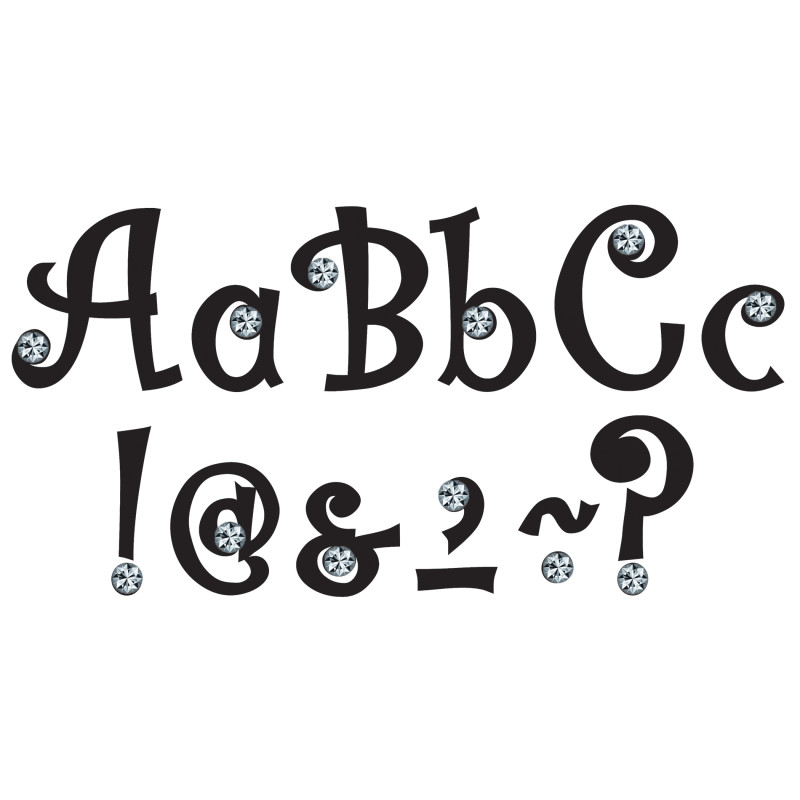 7'' Bling Letters with Jewels, 202 Pieces
