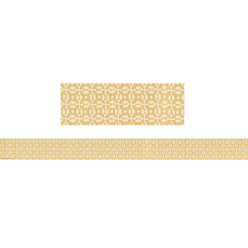 Classroom Cottage Buttercup Straight Border Trim, 35 Feet