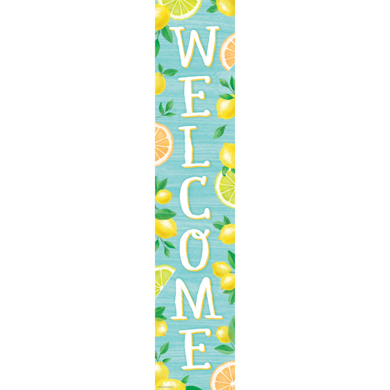 Lemon Zest Welcome Banner, 8'' x 39''