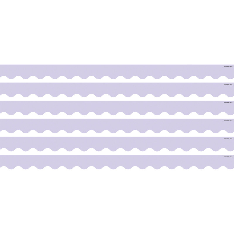 Lavender Scalloped Border Trim, 35 Feet Per Pack, 6 Packs