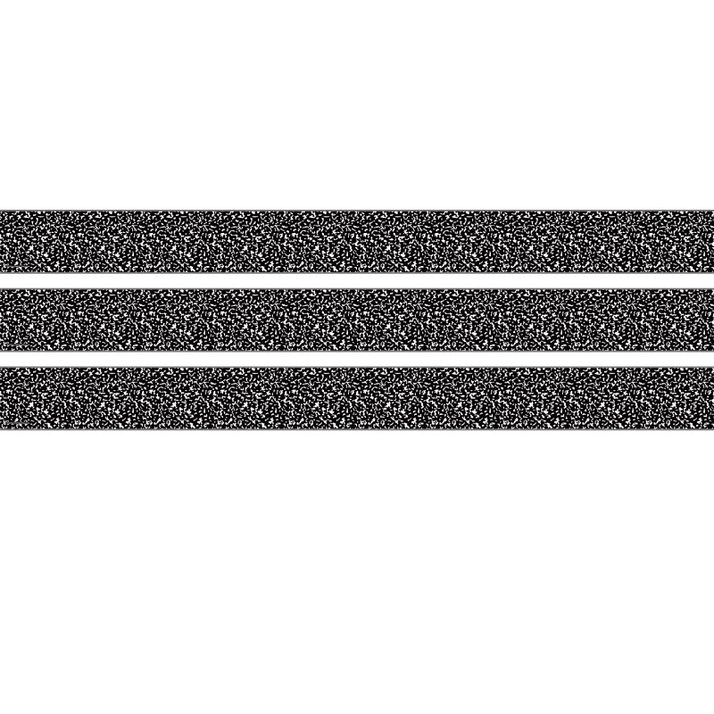 Composition Straight Rolled Border Trim, 50 Feet, 3 Rolls