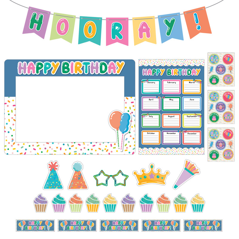 Birthday Decoration Set, 92 Pieces
