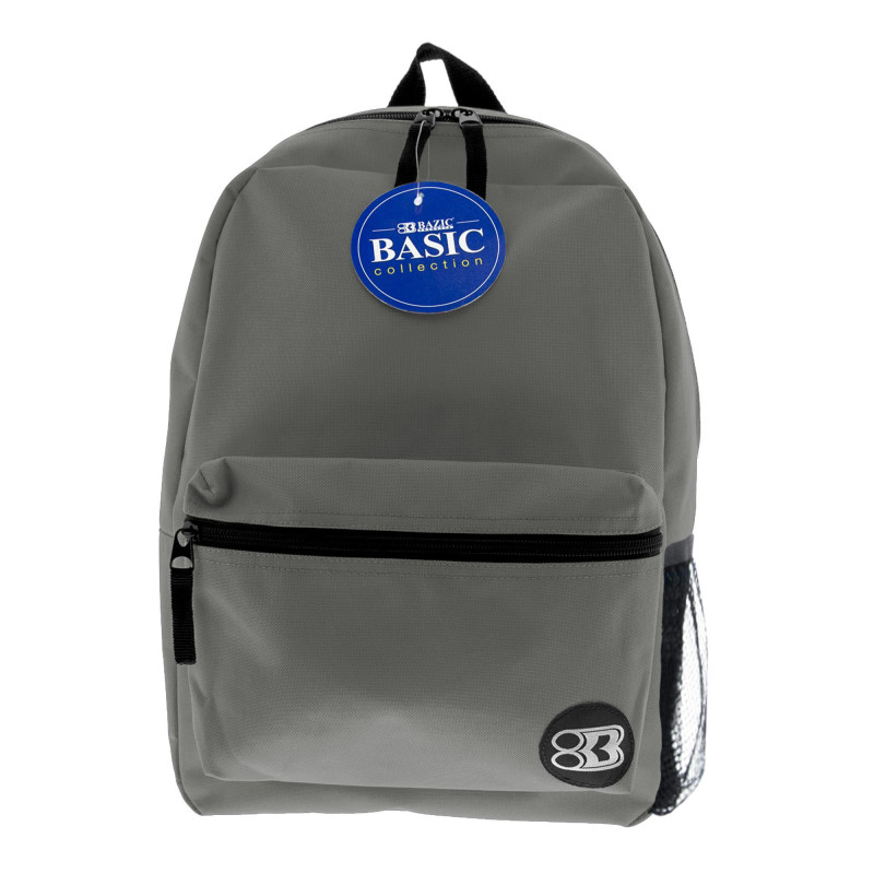 16'' Basic Backpack, Gray