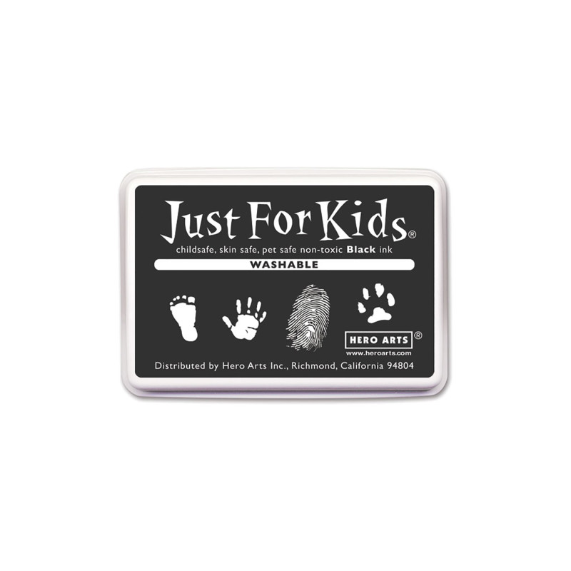 Just for Kids Washable Ink Pad, Black