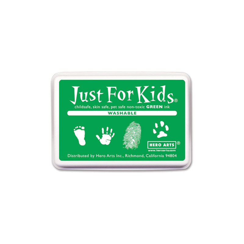 Just for Kids Washable Ink Pad, Green