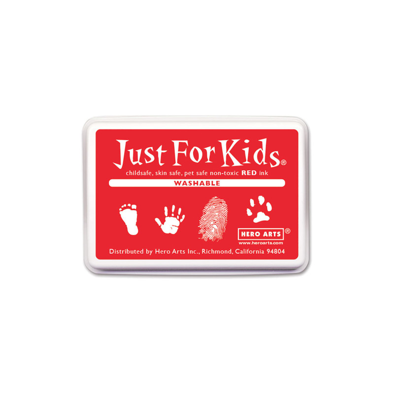 Just for Kids Washable Ink Pad, Red