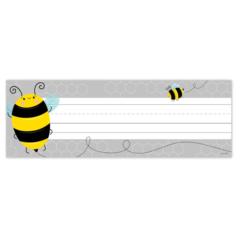 Busy Bees Name Plates, 9-1/4'' x 3-1/4'', Pack of 36