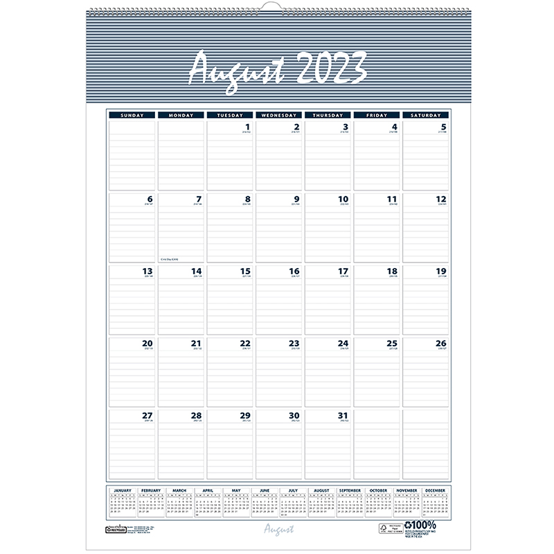 Bar Harbor Academic Wall Calendar, 12'' x 17''