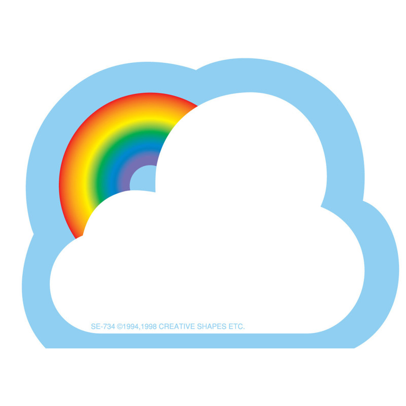 Creative Shapes Notepad, Rainbow, Mini