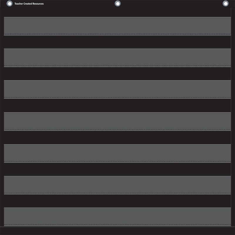 Black 7 Pocket Chart