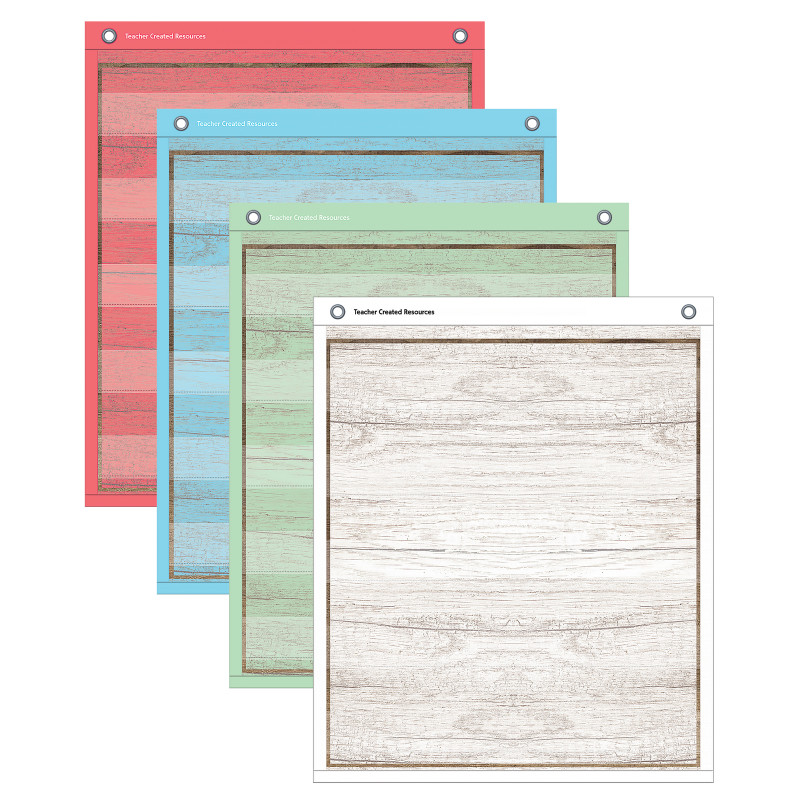 Painted Wood Design Magnetic Mini Pocket Charts, 14'' x 17''