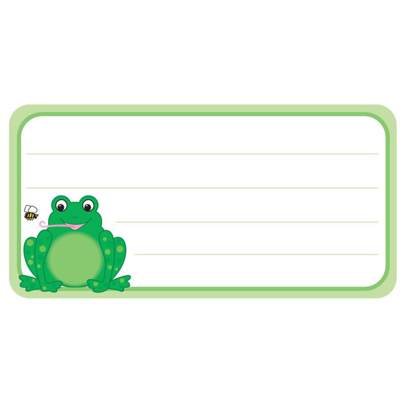 Frog Nameplates, 1-5/8'' x 3-1/4'' , Pack of 36