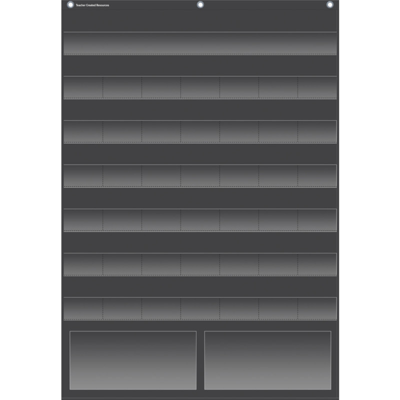 Black Calendar Pocket Chart (25'' x 36'')