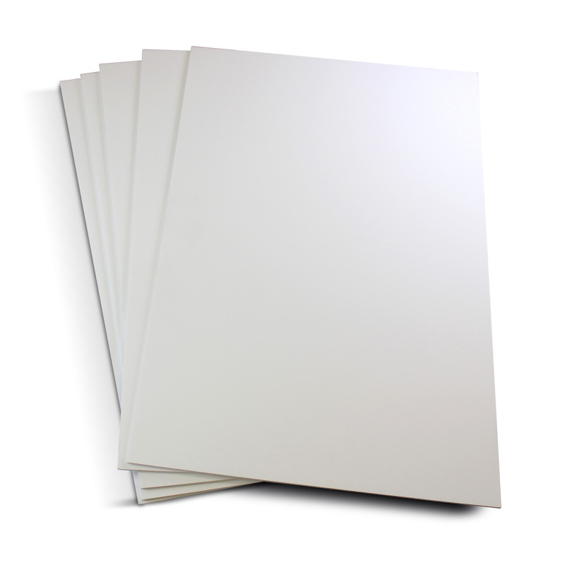 Foam Board, 18'' x 24'', White, Pack of 5
