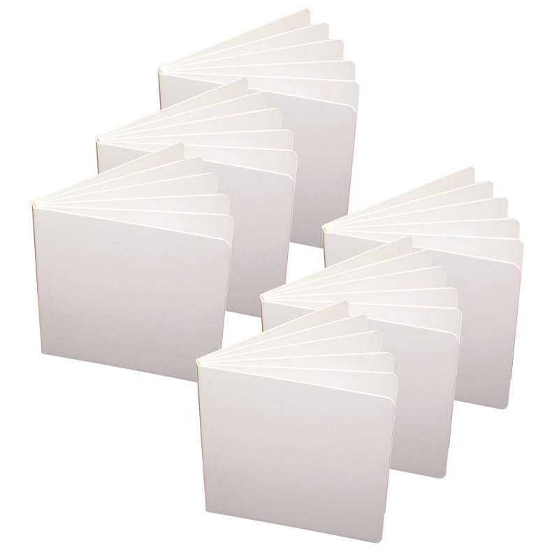 Blank Chunky Board Book, 5'' x 5'', White, Pack of 6