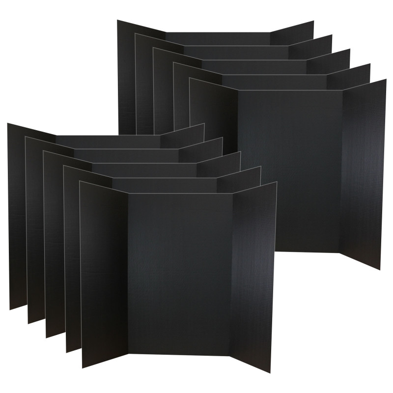 1 Ply Project Board, Black, 36'' x 48'', Bulk Pack of 10