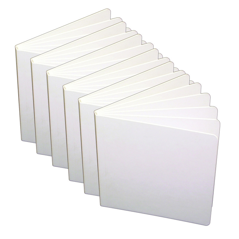 Big Hardcover Blank Book, .5'' x 11'' Portrait, White, Pack of 6