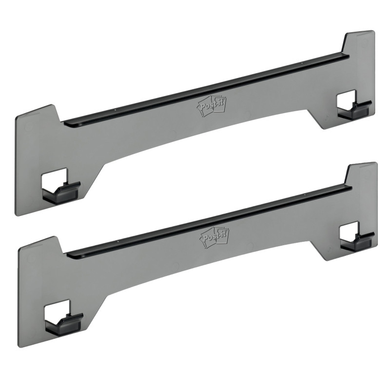 Wall Easel, 15 in x .25 in, Smoke Gray, Pack of 2