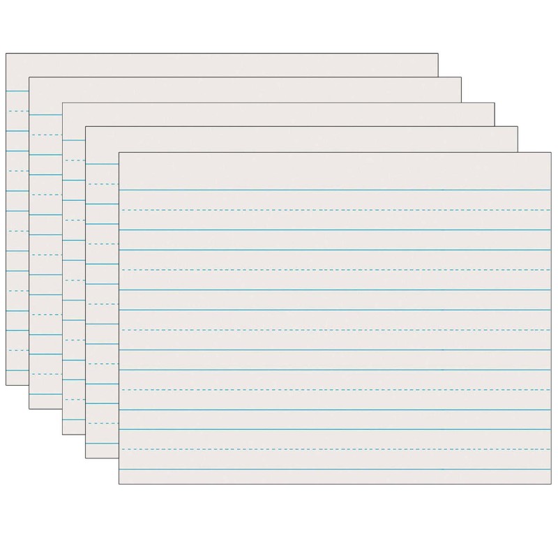 Newsprint Handwriting Paper, Skip-A-Line, Grade 1, 1'' x 1/2'' x 1/2'' Ruled Long, 11'' x 8-1/2'', 500 Sheets Per Pack, 5 Packs