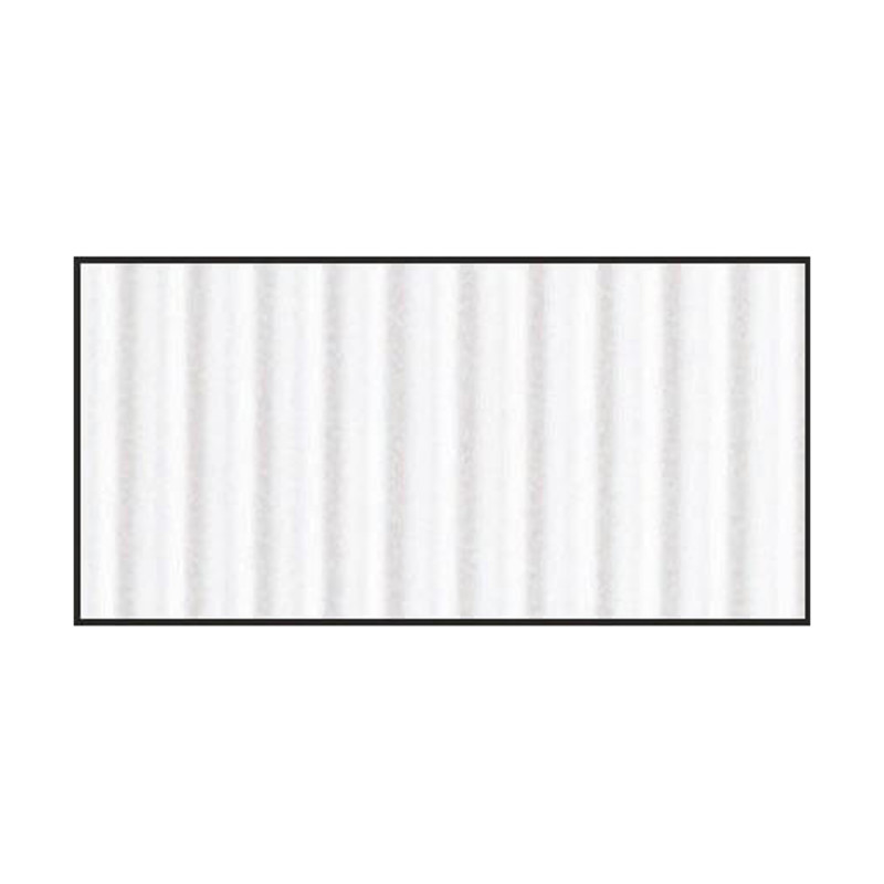 Corrugated Paper, White, 48'' x 25', 1 Roll
