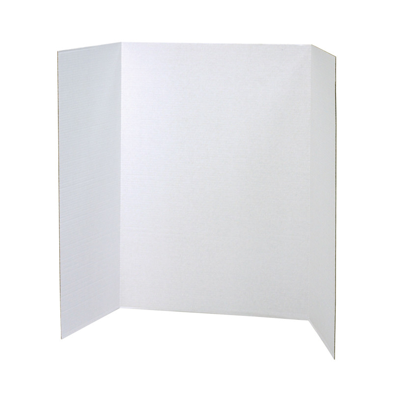 Presentation Board, White, Single Wall, 40'' x 28'', 8 Boards
