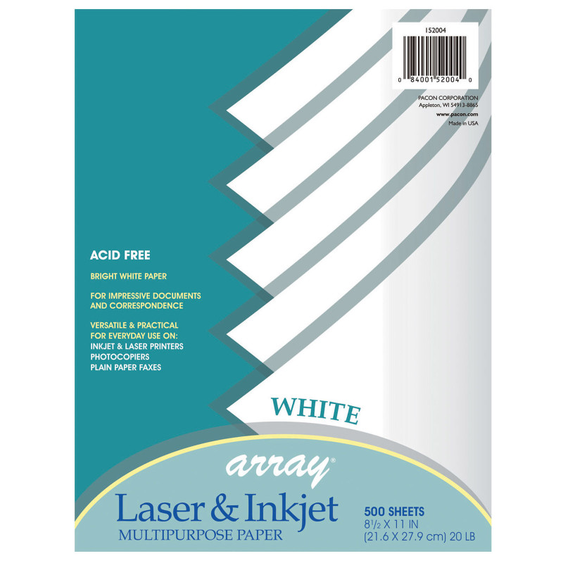 Multi-Purpose Paper, White, 8-1/2'' x 11'', 500 Sheets