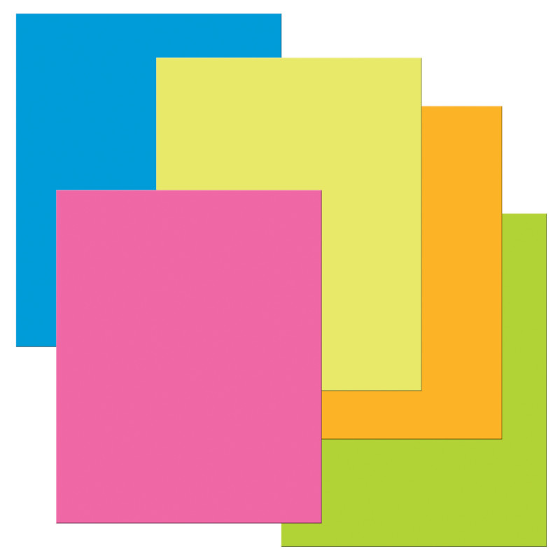 Premium Coated Poster Board, 5 Primary Assorted Colors, 22'' x 28